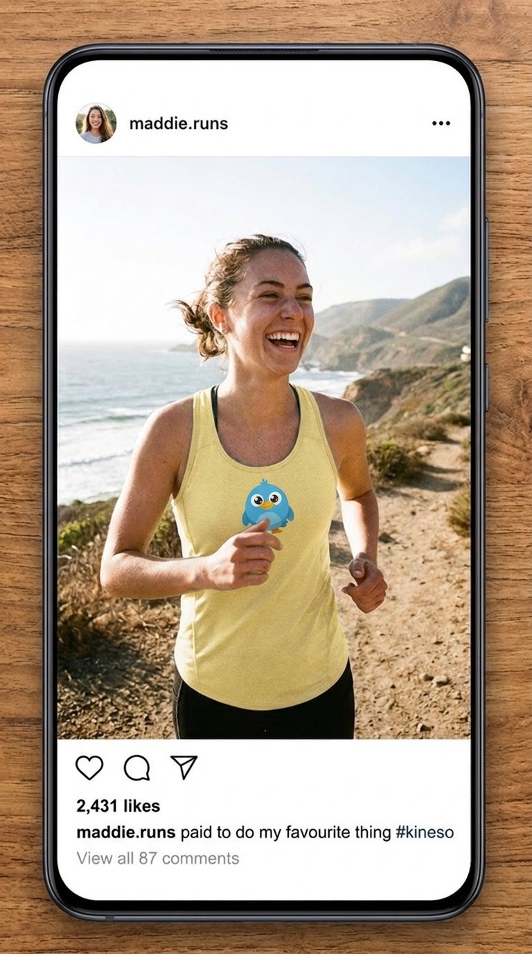 Instagram post preview of a creator sharing a paid WEBBLE session